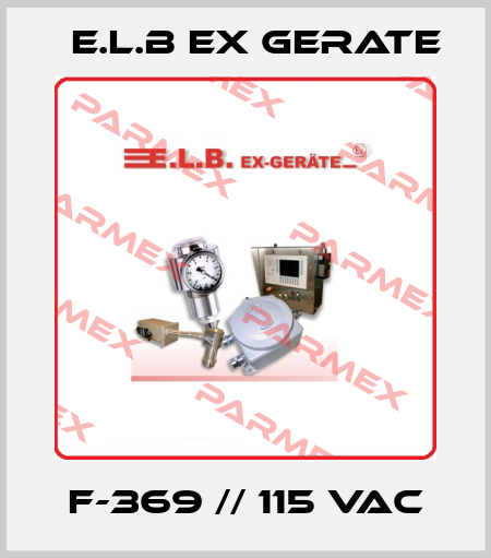 F-369 // 115 VAC E.L.B Ex Gerate