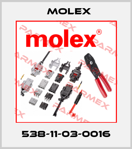 538-11-03-0016 Molex