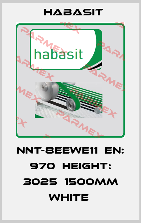 NNT-8EEWE11  EN: 970  Height: 3025  1500MM WHITE  Habasit