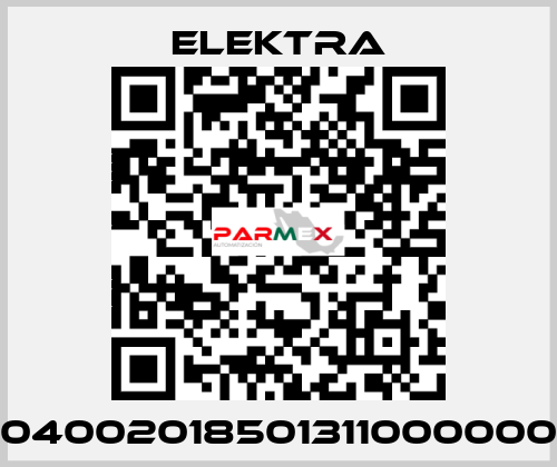 04002018501311000000 ELEKTRA