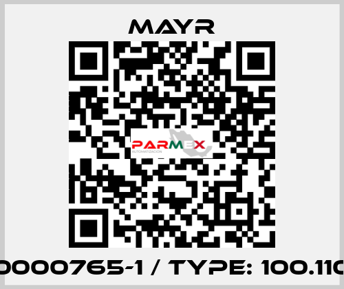 0000765-1 / Type: 100.110 Mayr