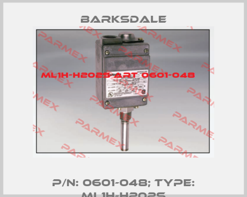 p/n: 0601-048; Type: ML1H-H202S Barksdale