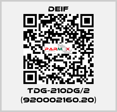 TDG-210DG/2 (920002160.20) Deif