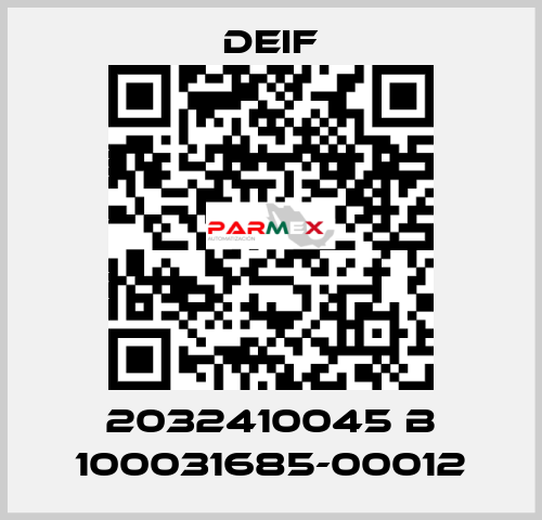 2032410045 B 100031685-00012 Deif