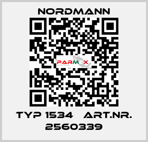 Typ 1534   Art.nr. 2560339 Nordmann