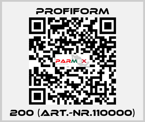 200 (Art.-Nr.110000) Profiform
