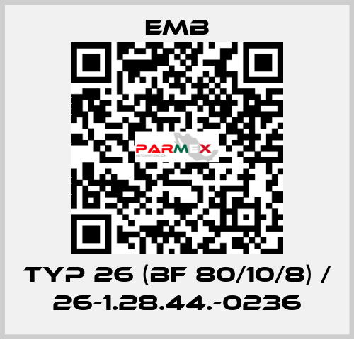 Typ 26 (BF 80/10/8) / 26-1.28.44.-0236 Emb