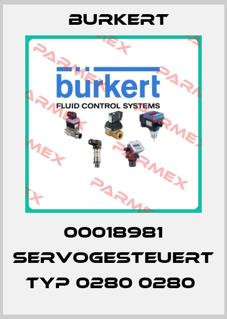 00018981 servogesteuert Typ 0280 0280  Burkert