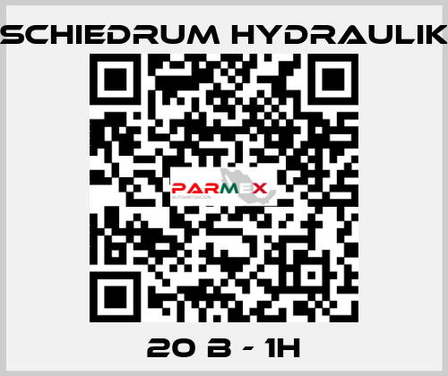 20 B - 1H SCHIEDRUM HYDRAULIK