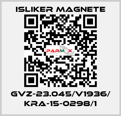 GVz-23.045/V1936/ KRA-15-0298/1 ISLIKER MAGNETE