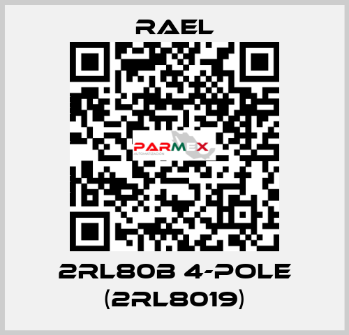 2RL80B 4-Pole (2RL8019) RAEL