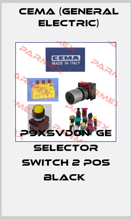 P9XSVD0N  GE SELECTOR SWITCH 2 POS BLACK  Cema (General Electric)