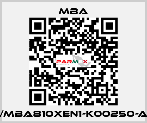 1213340/MBA810XEN1-K00250-A-XXXXX MBA