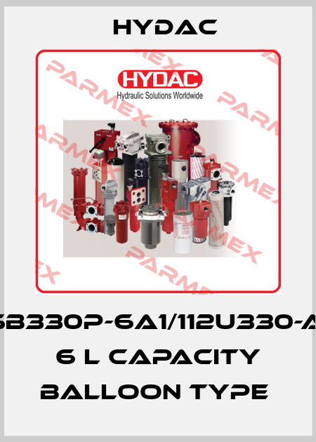 SB330P-6A1/112U330-AI  6 L capacity balloon type  Hydac