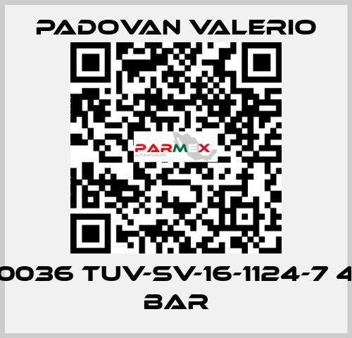 0036 TUV-SV-16-1124-7 4 bar PADOVAN VALERIO