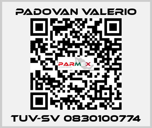 TUV-SV 0830100774 PADOVAN VALERIO