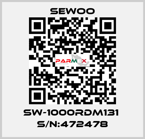 SW-1000RDm131  S/N:472478 Sewoo