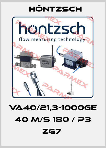 VA40/21,3-1000GE 40 m/s 180 / p3 ZG7  Höntzsch