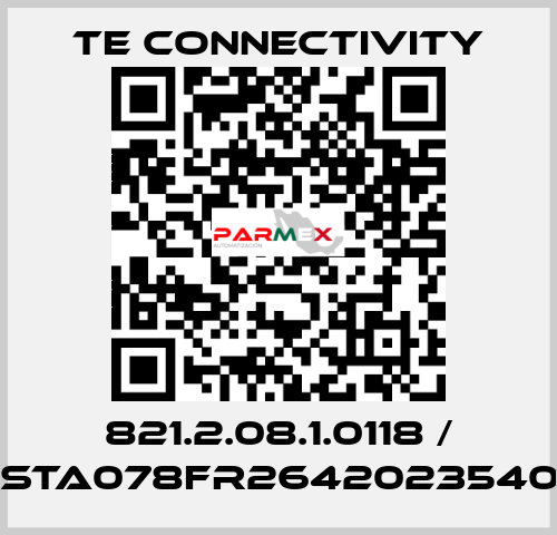 821.2.08.1.0118 / BSTA078FR26420235400 TE Connectivity