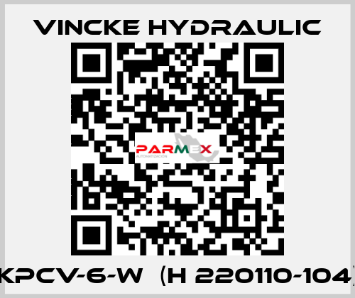 KPCV-6-W  (H 220110-104) VINCKE HYDRAULIC