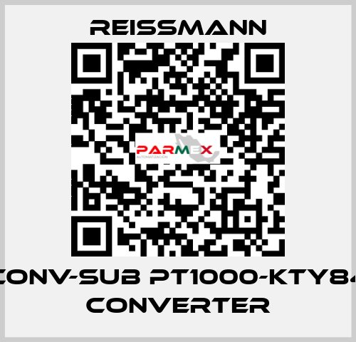 CONV-SUB Pt1000-KTY84 Converter Reissmann