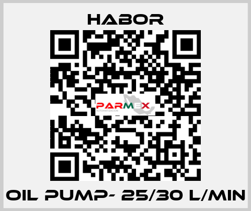 Oil pump- 25/30 l/min Habor
