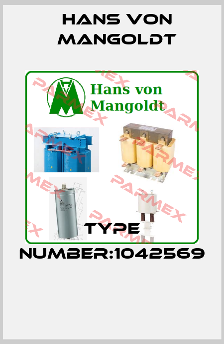 Type number:1042569  Hans von Mangoldt