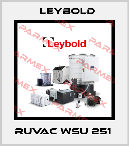 RUVAC WSU 251  Leybold