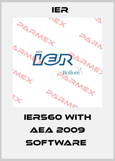 IER560 with AEA 2009 software  Ier