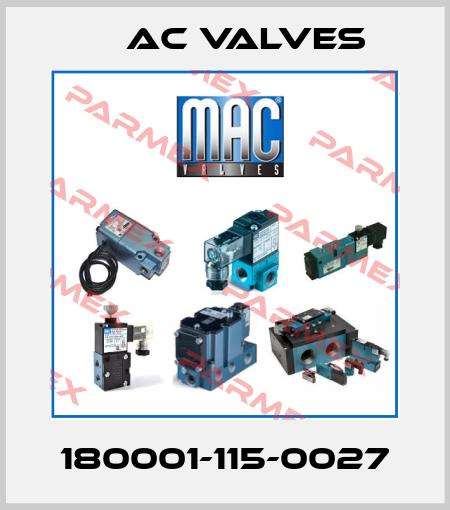 180001-115-0027 МAC Valves