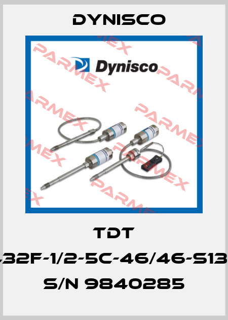 TDT 432F-1/2-5C-46/46-S137 S/N 9840285 Dynisco