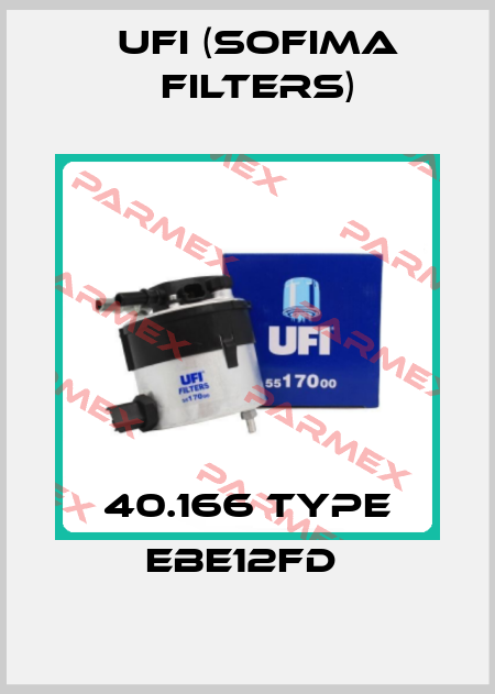 40.166 Type EBE12FD  Ufi (SOFIMA FILTERS)