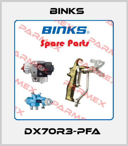 DX70R3-PFA  Binks