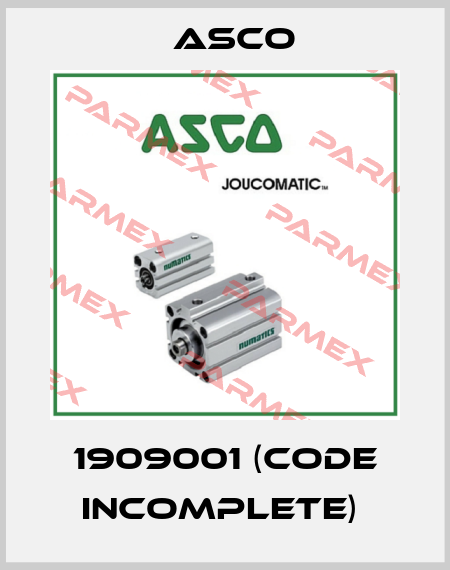 1909001 (Code incomplete)  Asco