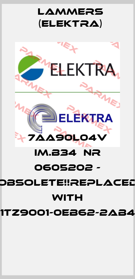 7AA90L04V IM.B34  NR 0605202 - Obsolete!!Replaced with "1TZ9001-0EB62-2AB4"  Lammers (Elektra)