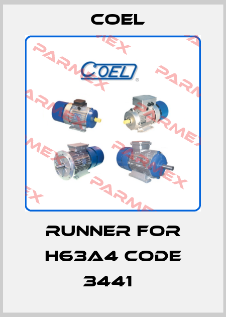 Runner for H63A4 code 3441   Coel