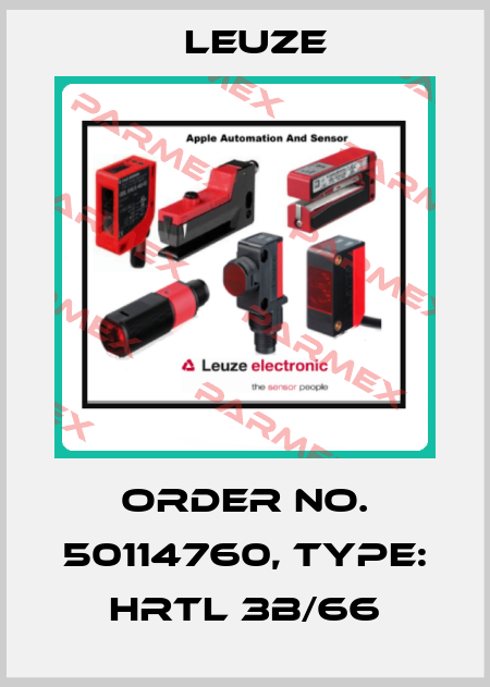 Order No. 50114760, Type: HRTL 3B/66 Leuze