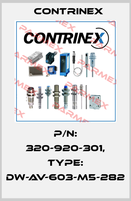 p/n: 320-920-301, Type: DW-AV-603-M5-282 Contrinex