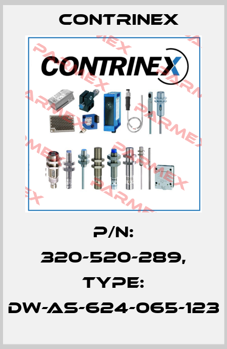 p/n: 320-520-289, Type: DW-AS-624-065-123 Contrinex