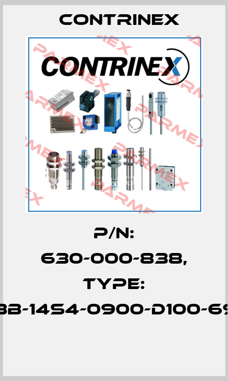 P/N: 630-000-838, Type: YBB-14S4-0900-D100-69K  Contrinex
