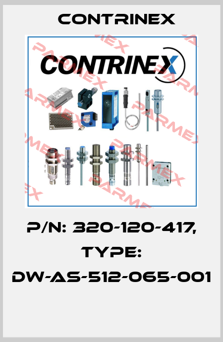 P/N: 320-120-417, Type: DW-AS-512-065-001  Contrinex