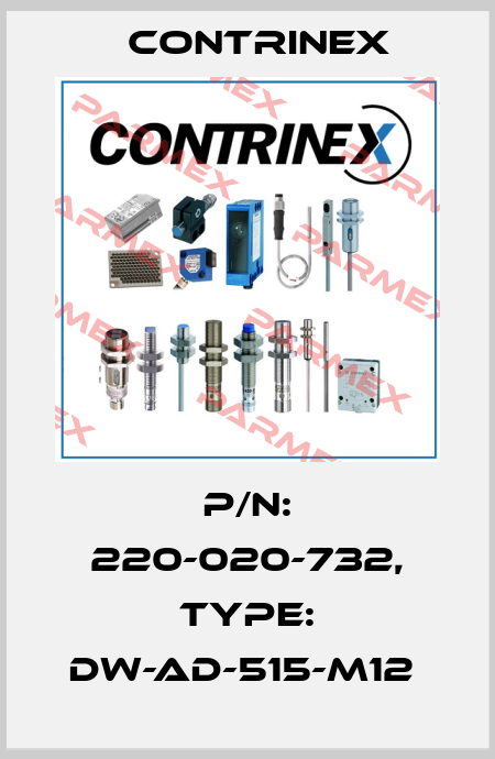 P/N: 220-020-732, Type: DW-AD-515-M12  Contrinex