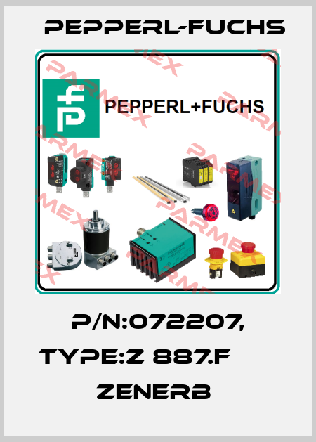 P/N:072207, Type:Z 887.F                 Zenerb  Pepperl-Fuchs