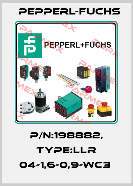 P/N:198882, Type:LLR 04-1,6-0,9-WC3  Pepperl-Fuchs