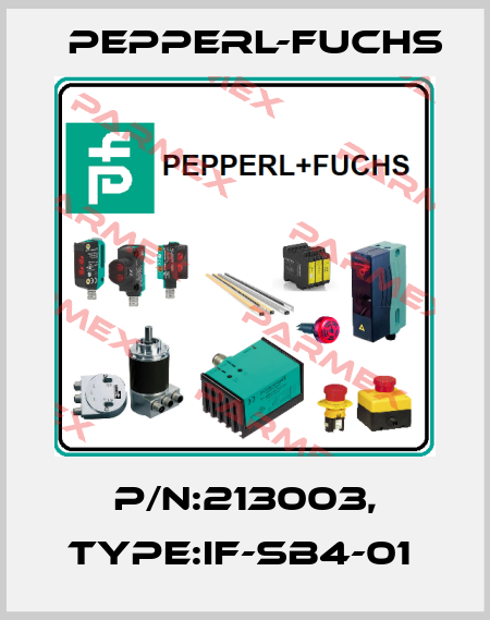 P/N:213003, Type:IF-SB4-01  Pepperl-Fuchs