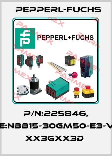 P/N:225846, Type:NBB15-30GM50-E3-V1-3G xx3Gxx3D  Pepperl-Fuchs