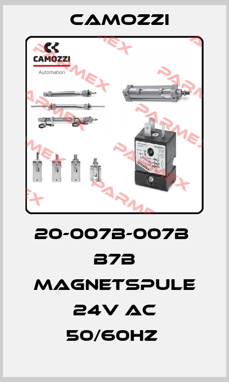 20-007B-007B  B7B MAGNETSPULE 24V AC 50/60HZ  Camozzi
