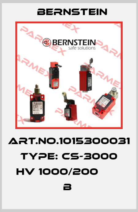 Art.No.1015300031 Type: CS-3000 HV 1000/200          B  Bernstein