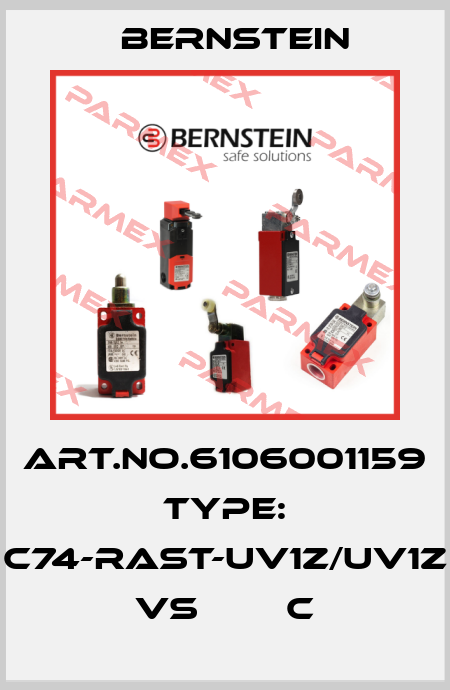 Art.No.6106001159 Type: C74-RAST-UV1Z/UV1Z VS        C Bernstein