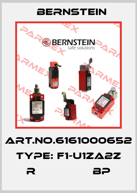 Art.No.6161000652 Type: F1-U1ZA2Z R                 BP Bernstein
